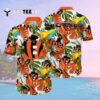Cincinnati Bengals Flower Colorful Pattern Hawaiian Shirt 2