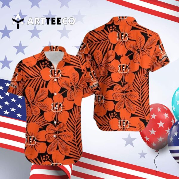 Cincinnati Bengals Flower Limited Edition Hawaiian Shirt 4