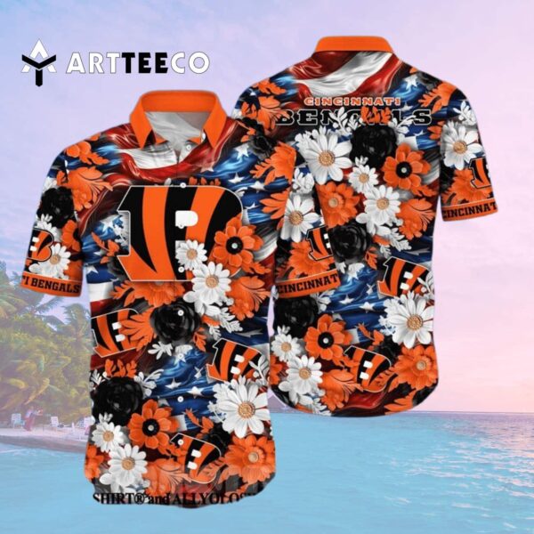 Cincinnati Bengals Independence Day Hawaiian Shirt 2