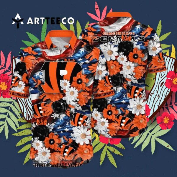 Cincinnati Bengals Independence Day Hawaiian Shirt 3