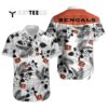 Cincinnati Bengals Logo White Hawaiian Shirt 1
