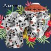 Cincinnati Bengals Logo White Hawaiian Shirt 3