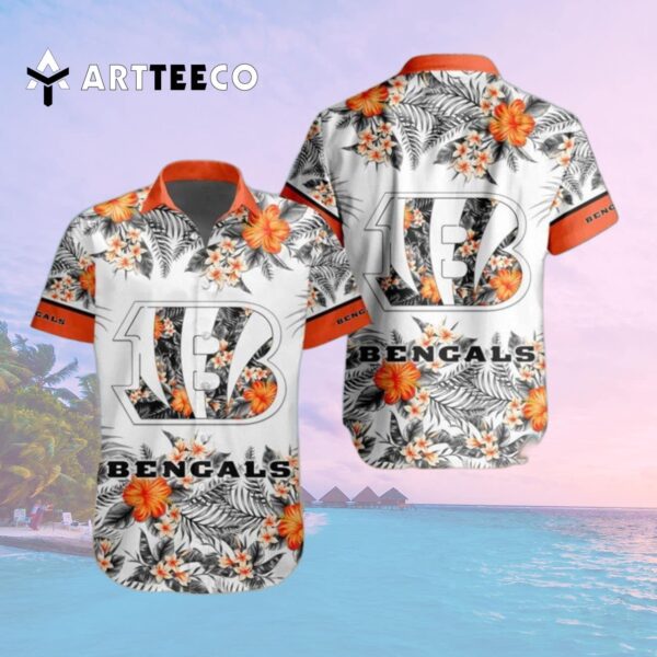 Cincinnati Bengals Special Floral Tropical Team Hawaiian Shirt 2