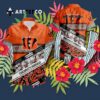 Cincinnati Bengals Summer Team Logo Pattern Hawaiian Shirt 3