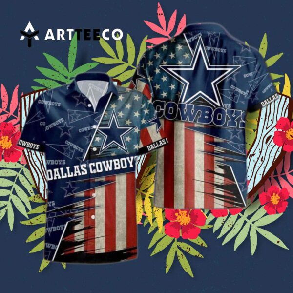Cleveland Browns American Flag Logo Hawaiian Shirt 3