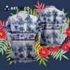 Cleveland Browns Coconut Island White Hawaiian Shirt 3
