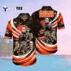 Cleveland Browns Halloween Horror Movies Hawaiian Shirt 2