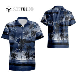 Cleveland Browns Island Navy Ocean Hawaiian Shirt 1