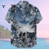 Cleveland Browns Skull Tropical Flower Pattern Hawaiian Shirt 2