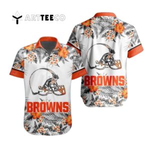Cleveland Browns Special Floral Tropical Hawaiian Shirt 1