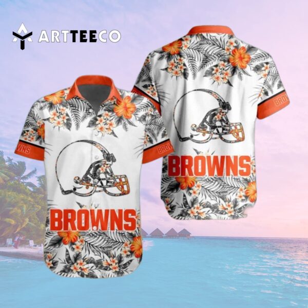 Cleveland Browns Special Floral Tropical Hawaiian Shirt 2