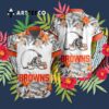 Cleveland Browns Special Floral Tropical Hawaiian Shirt 3