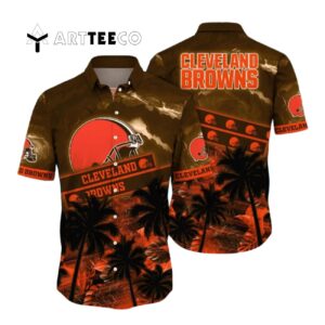 Cleveland Browns Sunkissed Aloha Hawaiian Shirt 1
