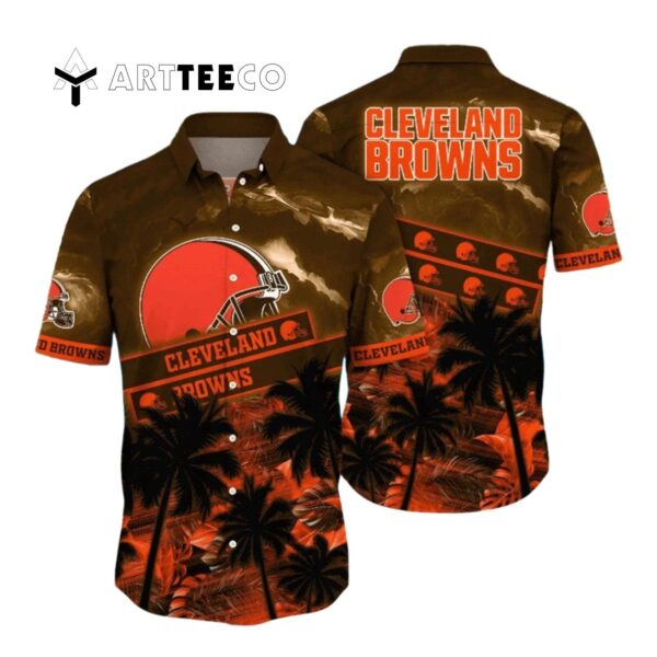 Cleveland Browns Sunkissed Aloha Hawaiian Shirt 1