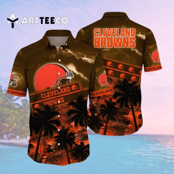 Cleveland Browns Sunkissed Aloha Hawaiian Shirt 2