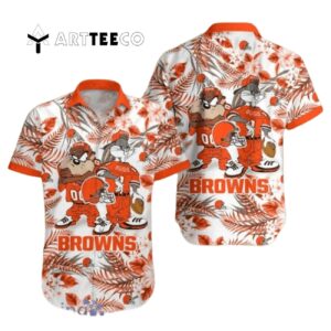 Cleveland Browns Taz And Bugs Hawaiian Shirt 1
