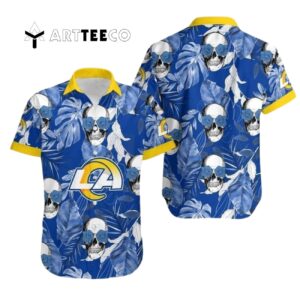 Coconut Leaves And Skulls Hawaiian Shirt 1