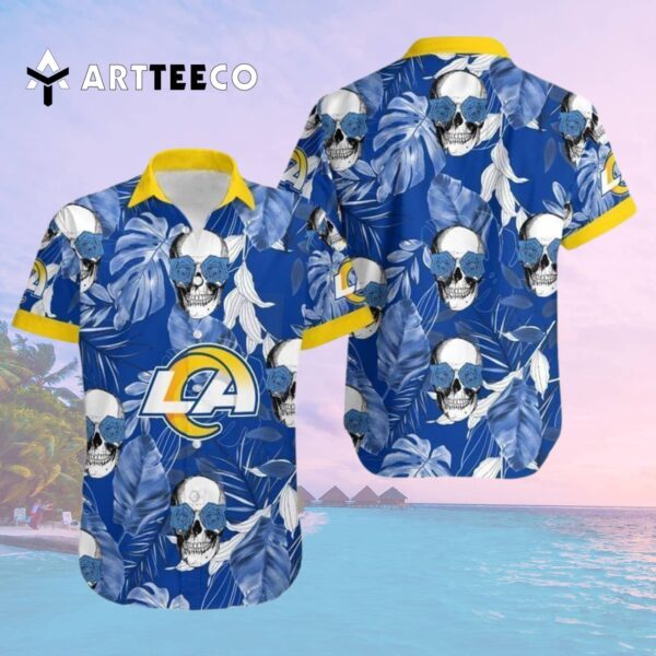 Coconut Leaves And Skulls Hawaiian Shirt 2