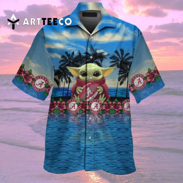 Crimson Tide Baby Yoda Hawaiian Shirt 2 2