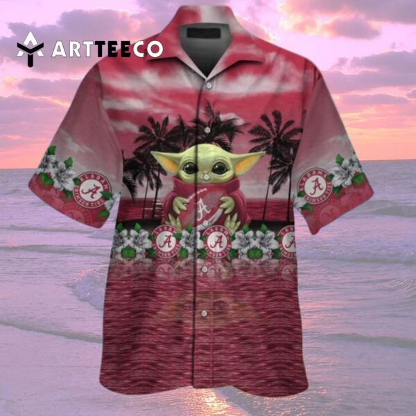 Crimson Tide Baby Yoda Hawaiian Shirt 3 2