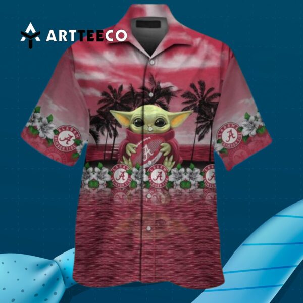 Crimson Tide Baby Yoda Hawaiian Shirt 3 3