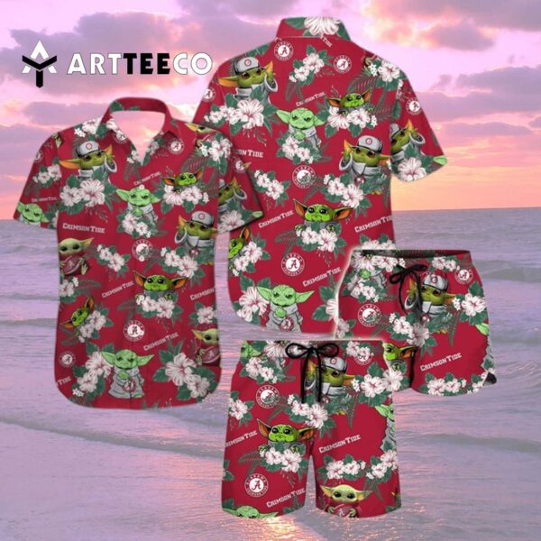 Crimson Tide Baby Yoda Hawaiian Shirt 4 2