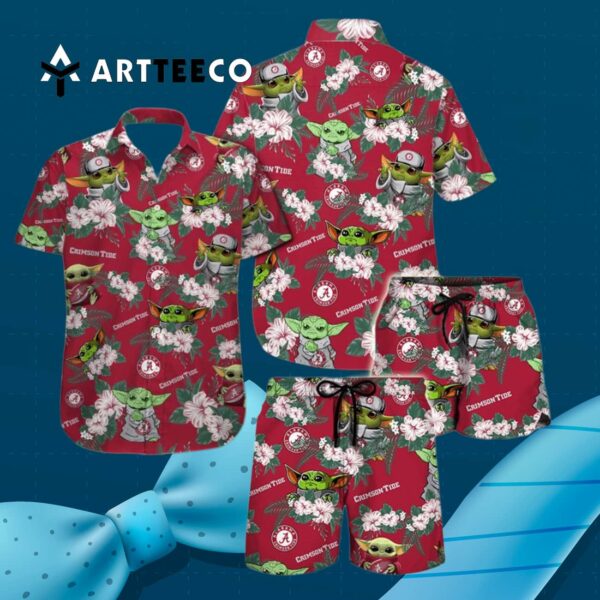 Crimson Tide Baby Yoda Hawaiian Shirt 4 3