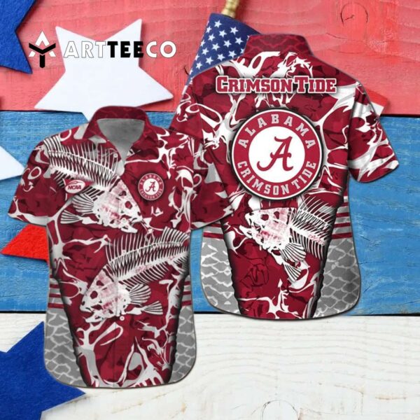 Crimson Tide Fishing Hawaiian Shirt 4
