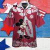 Crimson Tide Mickey Mouse Hawaiian Shirt 3 4
