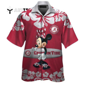 Crimson Tide Minnie Mouse Hawaiian Shirt 1