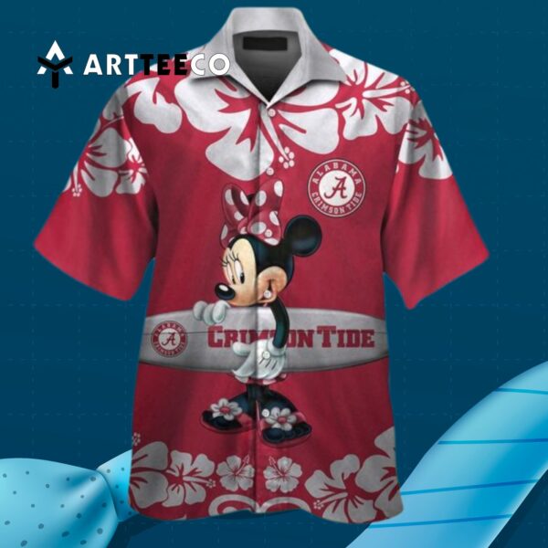 Crimson Tide Minnie Mouse Hawaiian Shirt 3