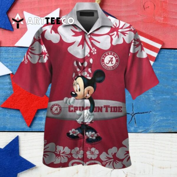 Crimson Tide Minnie Mouse Hawaiian Shirt 4