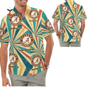 Crimson Tide Retro Hawaiian Shirt 1