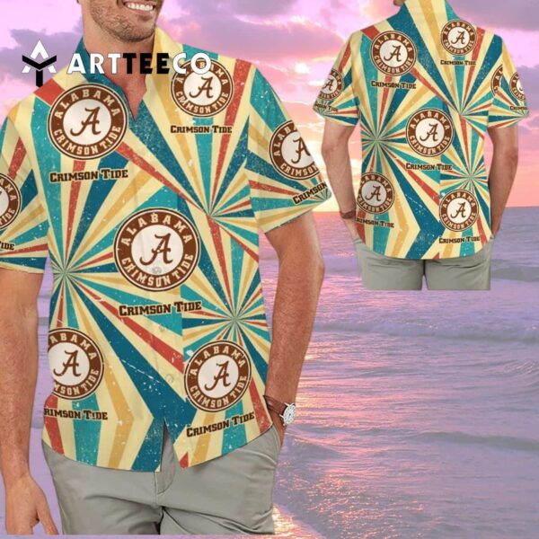 Crimson Tide Retro Hawaiian Shirt 2