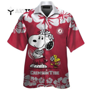 Crimson Tide Snoopy Hawaiian Shirt 1