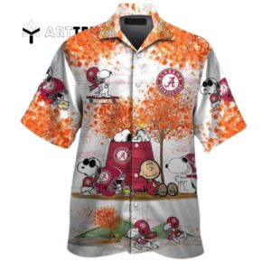 Crimson Tide Snoopy Hawaiian Shirt 2 1