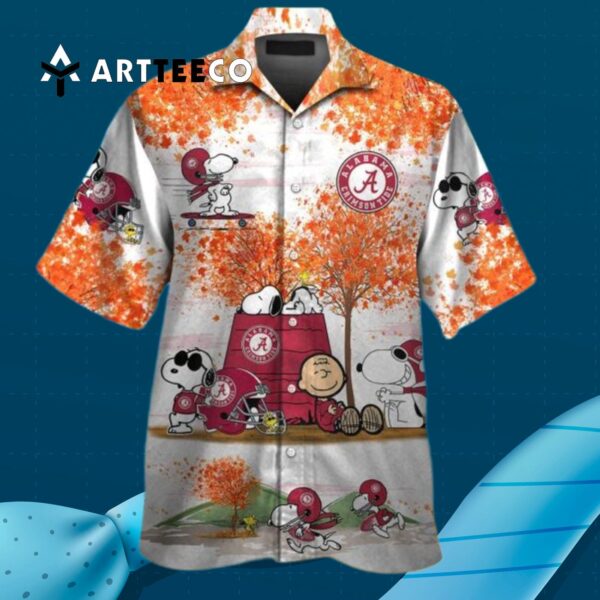 Crimson Tide Snoopy Hawaiian Shirt 2 3