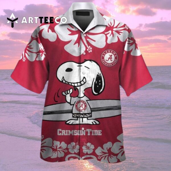 Crimson Tide Snoopy Hawaiian Shirt 3 2