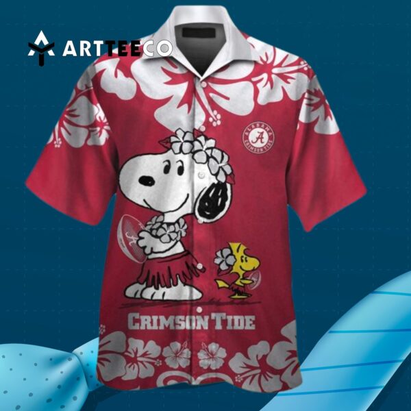 Crimson Tide Snoopy Hawaiian Shirt 3