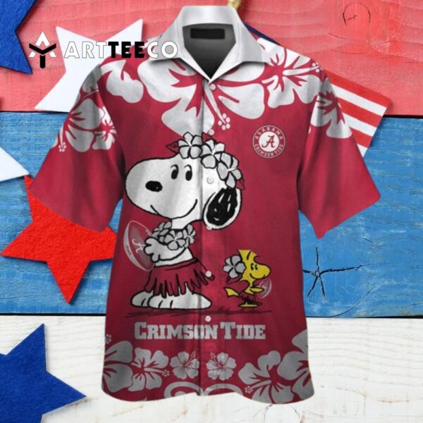 Crimson Tide Snoopy Hawaiian Shirt 4