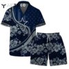 Dallas Cowboys Team Logo Pattern Us Flag Hawaiian Shirt and Shorts Set