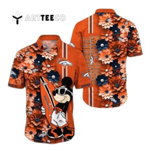 Denver Broncos Aloha Mickey Hawaiian Shirt 1