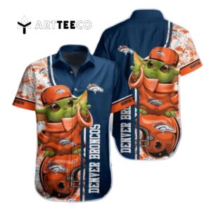 Denver Broncos Baby Yoda Hawaiian Shirt 1