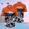Denver Broncos Camouflage Pattern Hawaiian Shirt 2