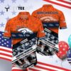 Denver Broncos Camouflage Pattern Hawaiian Shirt 4