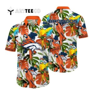 Denver Broncos Flower Summer Hawaiian Shirt 1