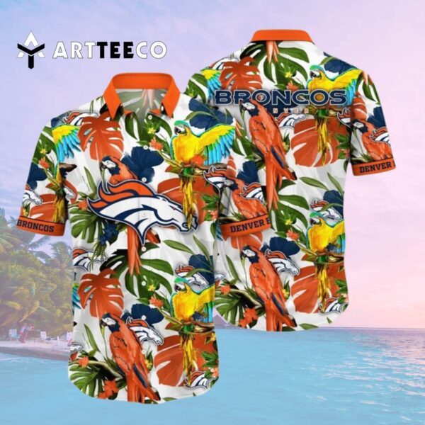 Denver Broncos Flower Summer Hawaiian Shirt 2