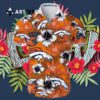 Denver Broncos Flower Summer Pattern Hawaiian Shirt 3
