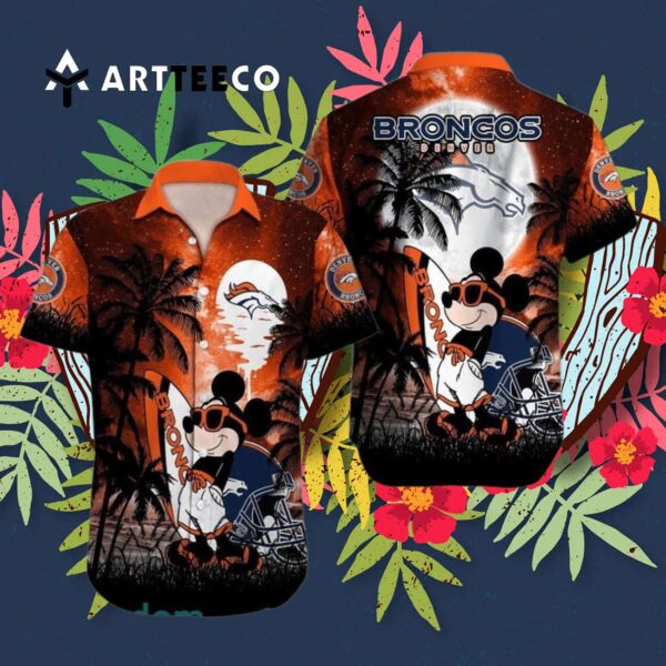 Denver Broncos Mickey Mouse Hawaiian Shirt 3