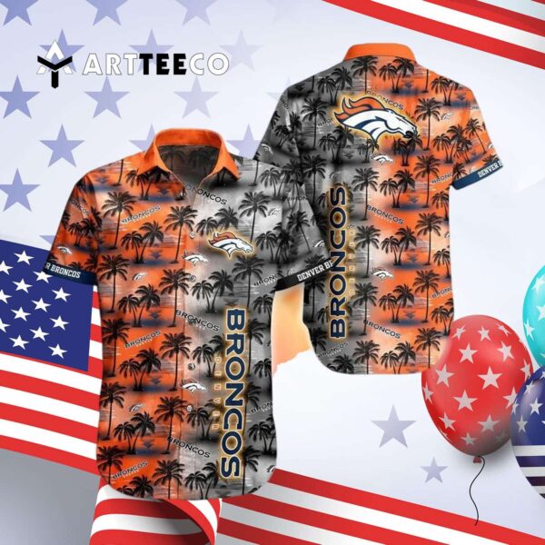 Denver Broncos Mix Color Hawaiian Shirt 4